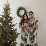 Fireside Stripe | Short Sleeve Women's Bamboo Pajamas