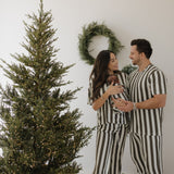 Fireside Stripe  | Men's Short Sleeve Bamboo Pajamas