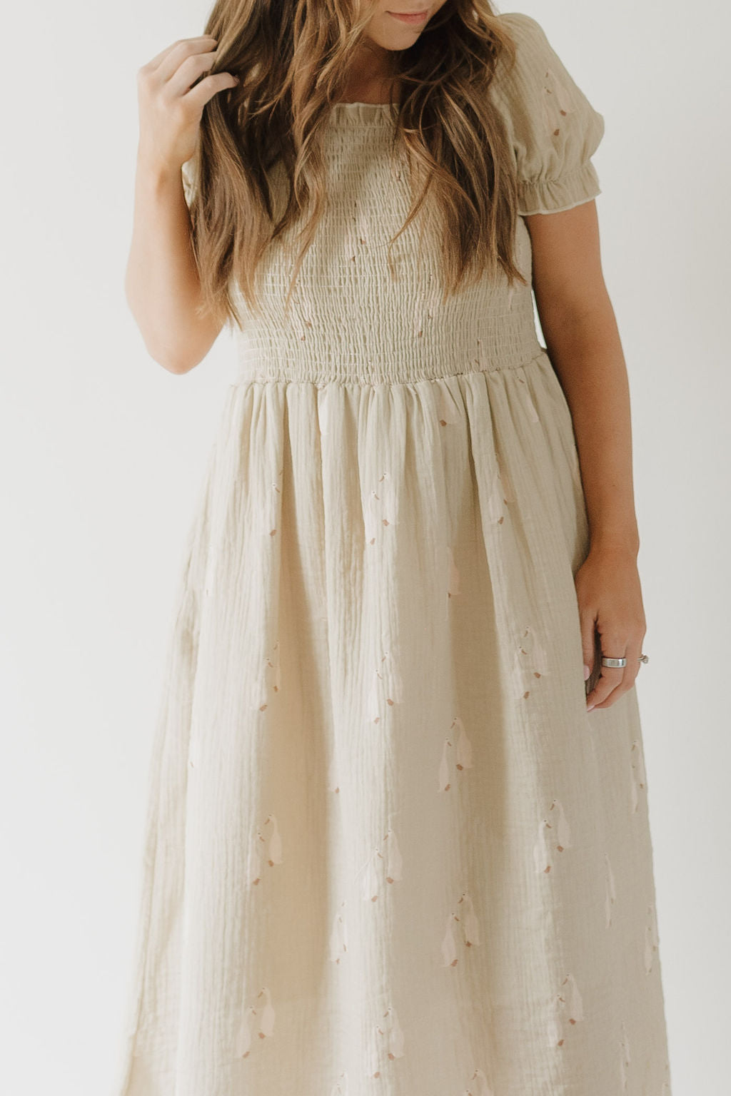 Silly Goose | Women's Short Sleeve Muslin Dress | Milk & Baby