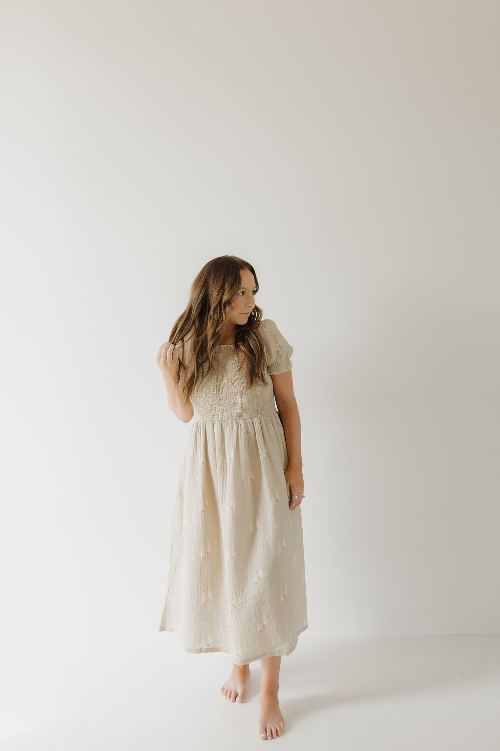 Silly Goose | Women's Short Sleeve Muslin Dress | Milk & Baby