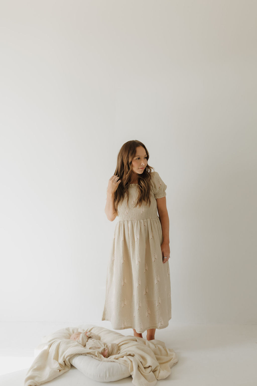 Silly Goose | Women's Short Sleeve Muslin Dress | Milk & Baby