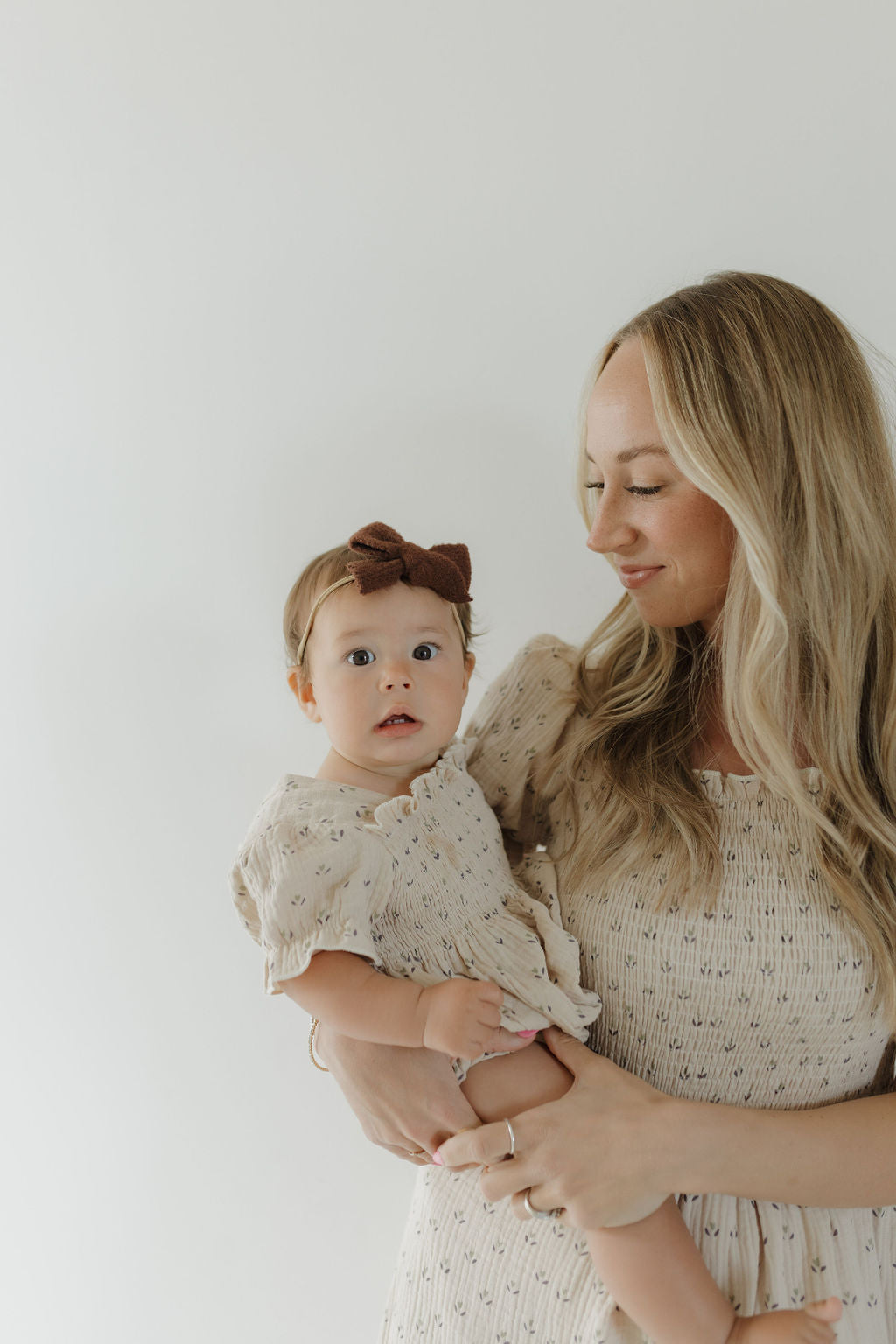 Flora | Ruffle Muslin Romper | Milk & Baby