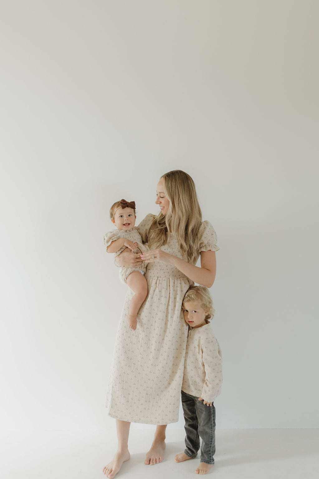 Flora | Ruffle Muslin Romper | Milk & Baby