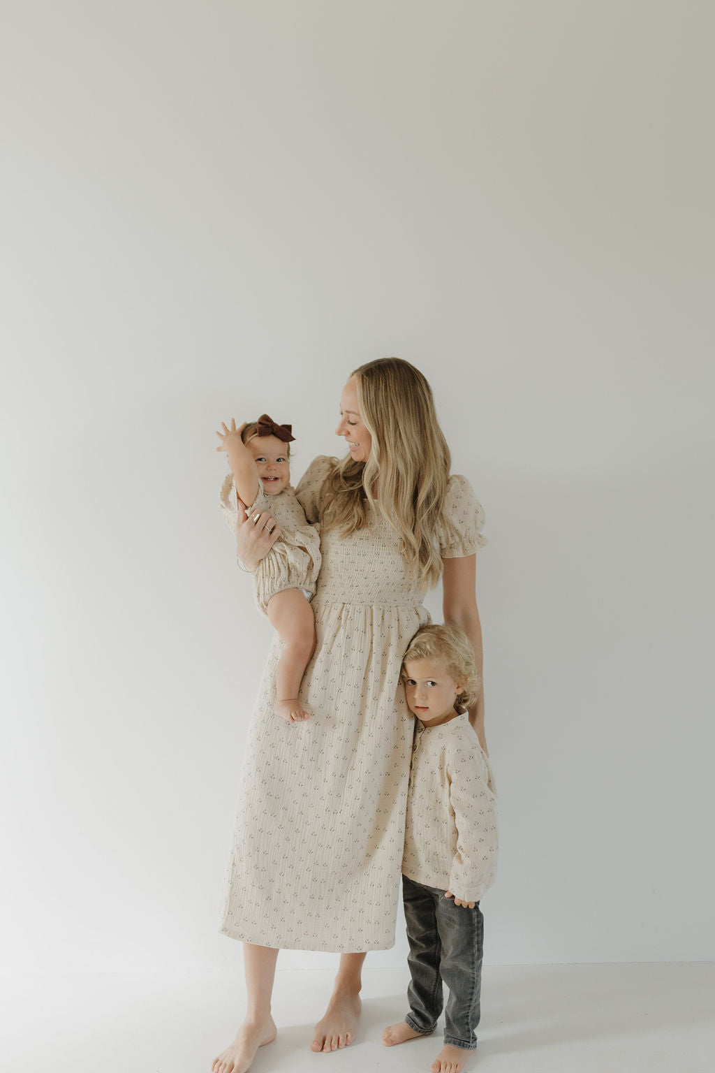Flora | Ruffle Muslin Romper | Milk & Baby