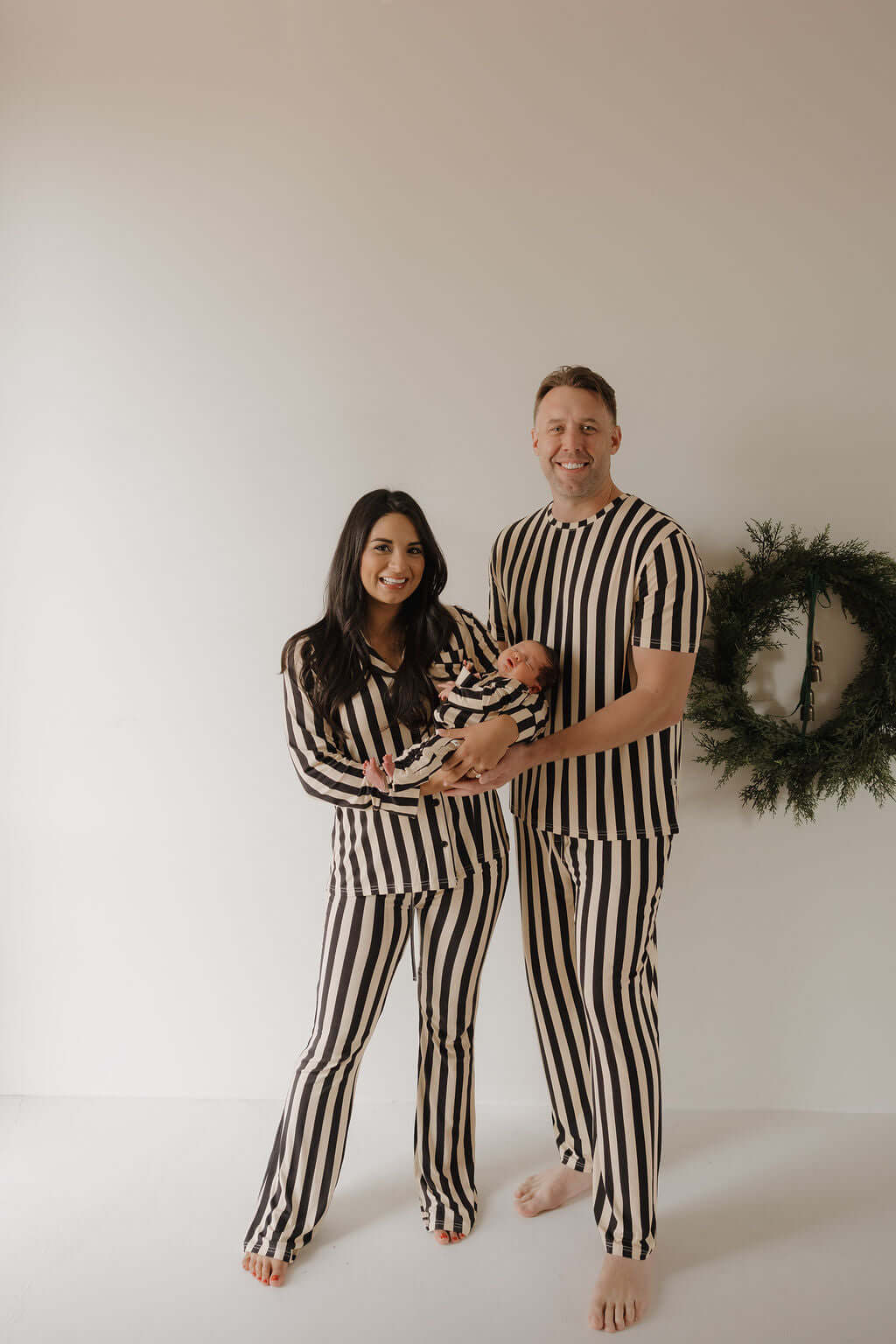Midnight Stripe | Men's Short Sleeve Pajamas | Milk & Baby