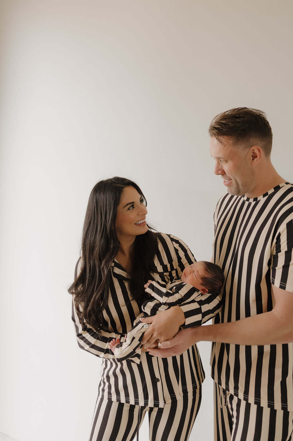 Midnight Stripe | Men's Short Sleeve Pajamas | Milk & Baby