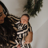 Midnight Stripe | Bamboo Zip Pajamas