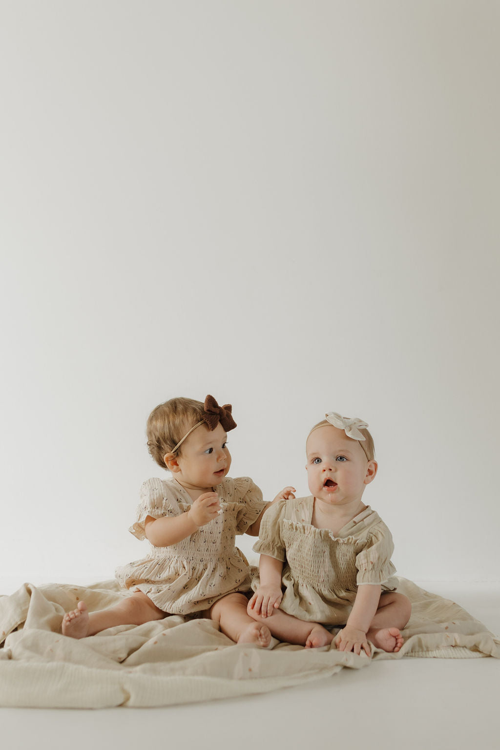 Silly Goose | Ruffle Muslin Romper | Milk & Baby
