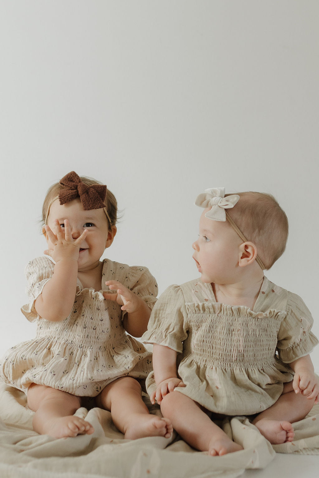 Silly Goose | Ruffle Muslin Romper | Milk & Baby