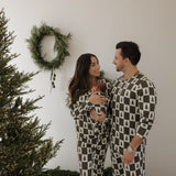 Christmas Tree Checkerboard | Men's Bamboo Pajamas