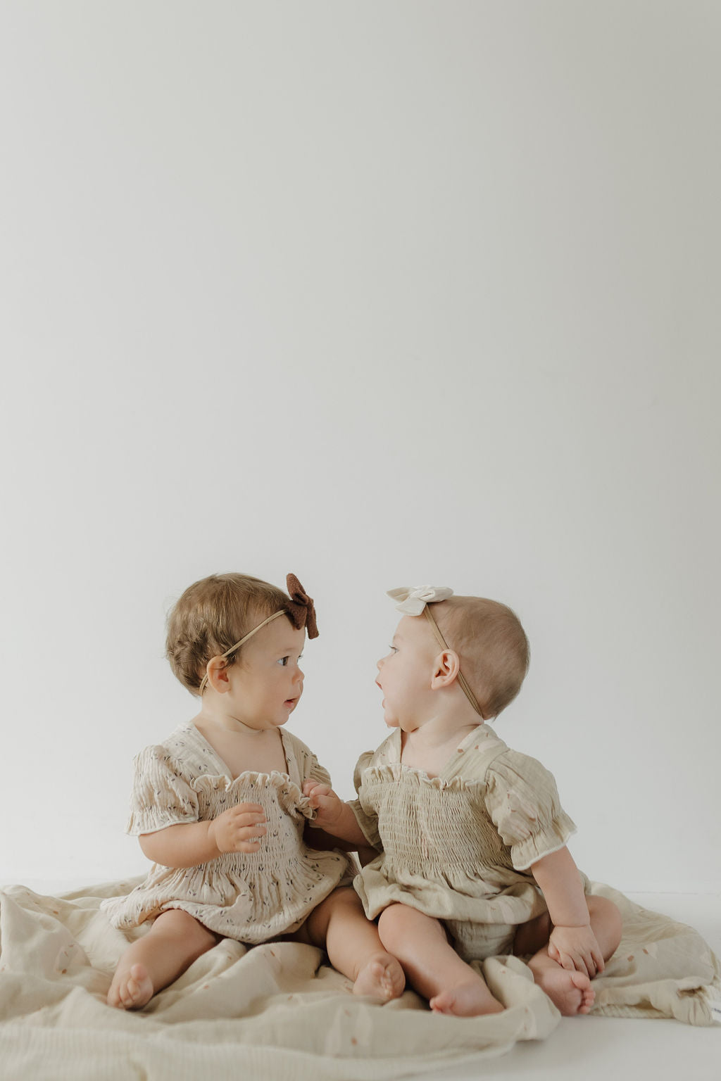 Silly Goose | Ruffle Muslin Romper | Milk & Baby