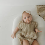 Silly Goose | Ruffle Muslin Romper | Milk & Baby