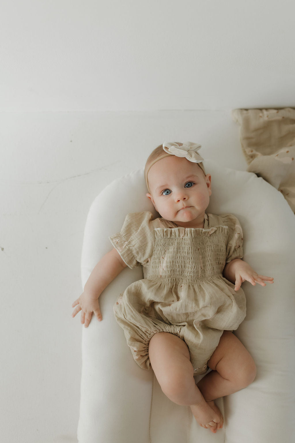 Silly Goose | Ruffle Muslin Romper | Milk & Baby