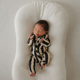 Midnight Stripe | Bamboo Zip Pajamas