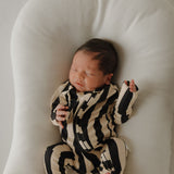 Midnight Stripe | Bamboo Zip Pajamas