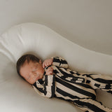 Midnight Stripe | Bamboo Zip Pajamas