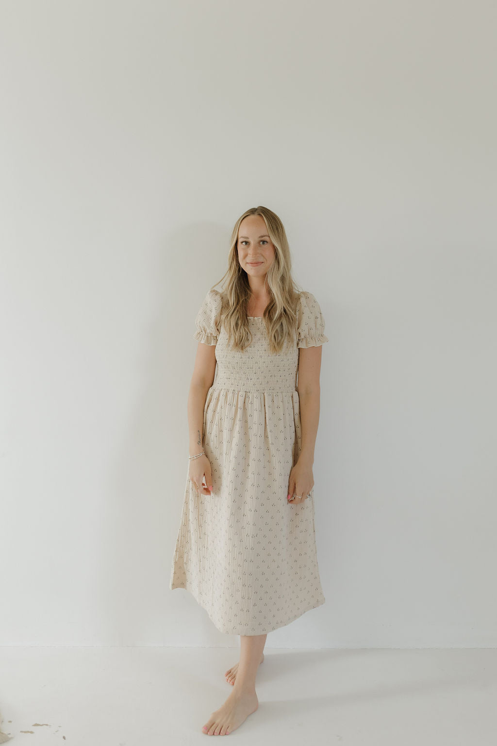 Flora | Women's Short Sleeve Muslin Dress | Milk & Baby