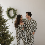Christmas Tree Checkerboard | Men's Bamboo Pajamas