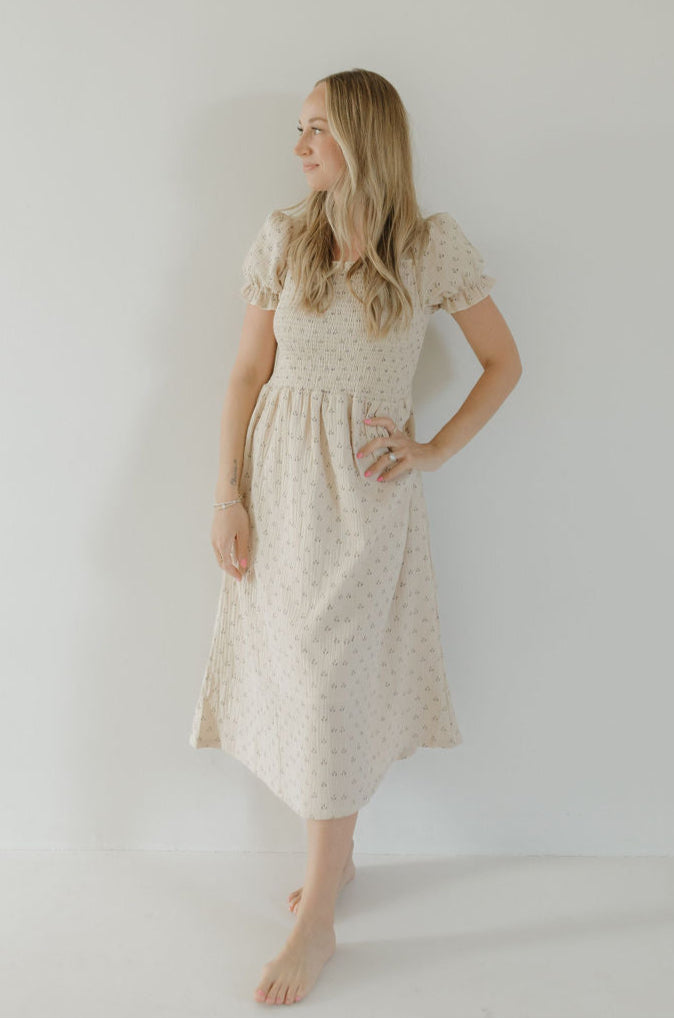 Flora | Women's Short Sleeve Muslin Dress | Milk & Baby
