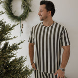 Fireside Stripe  | Men's Short Sleeve Bamboo Pajamas