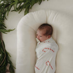 Bamboo Swaddle | Candy Cane | Milk & Baby