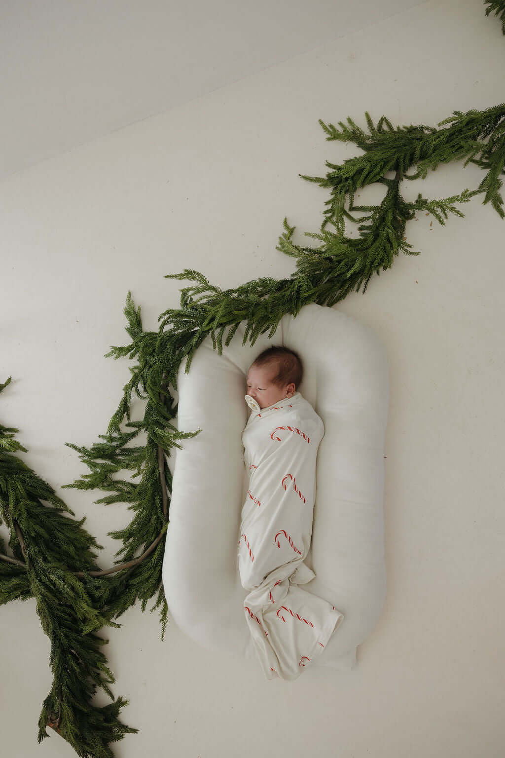 Bamboo Swaddle | Candy Cane | Milk & Baby