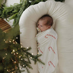 Bamboo Swaddle | Candy Cane | Milk & Baby