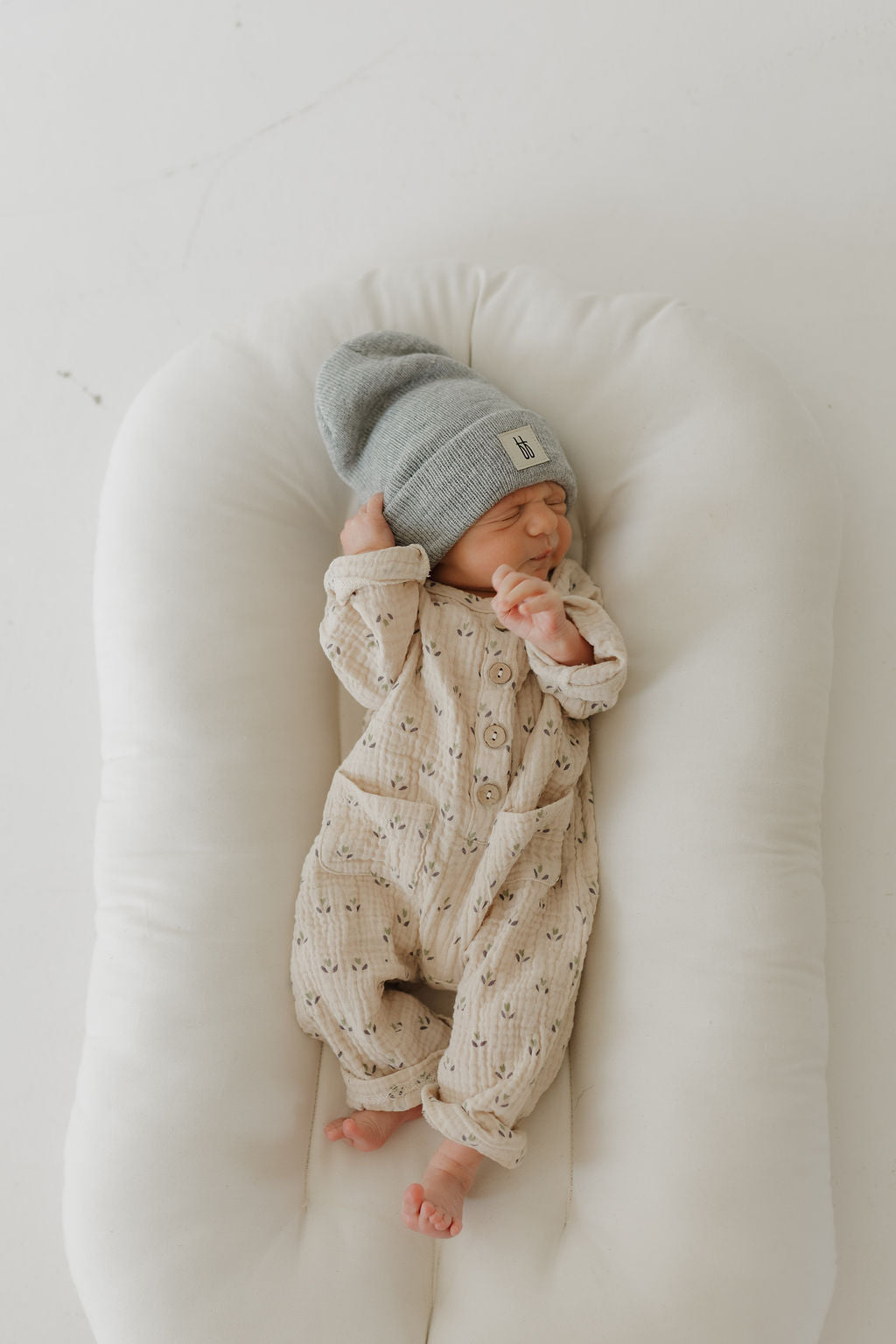 Flora | Long Sleeve Muslin Romper | Milk & Baby