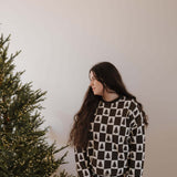 Christmas Tree Checkerboard | Women's Knit Pant Set