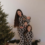 Christmas Tree Checkerboard | Knit Pant Set