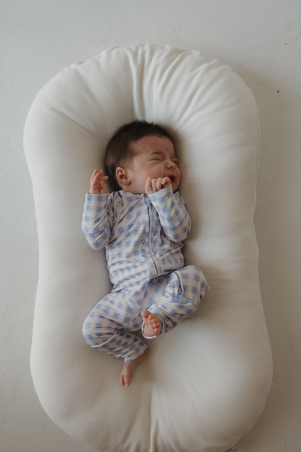 Bamboo Zip Pajamas | Marilyn | Milk & Baby | Made of the softest premium bamboo. Durable and well designed your little ones can sleep and play in these cozy pajamas. Our smallest sizes have rollover cuffs on the hands and all of the one piece sizes have c