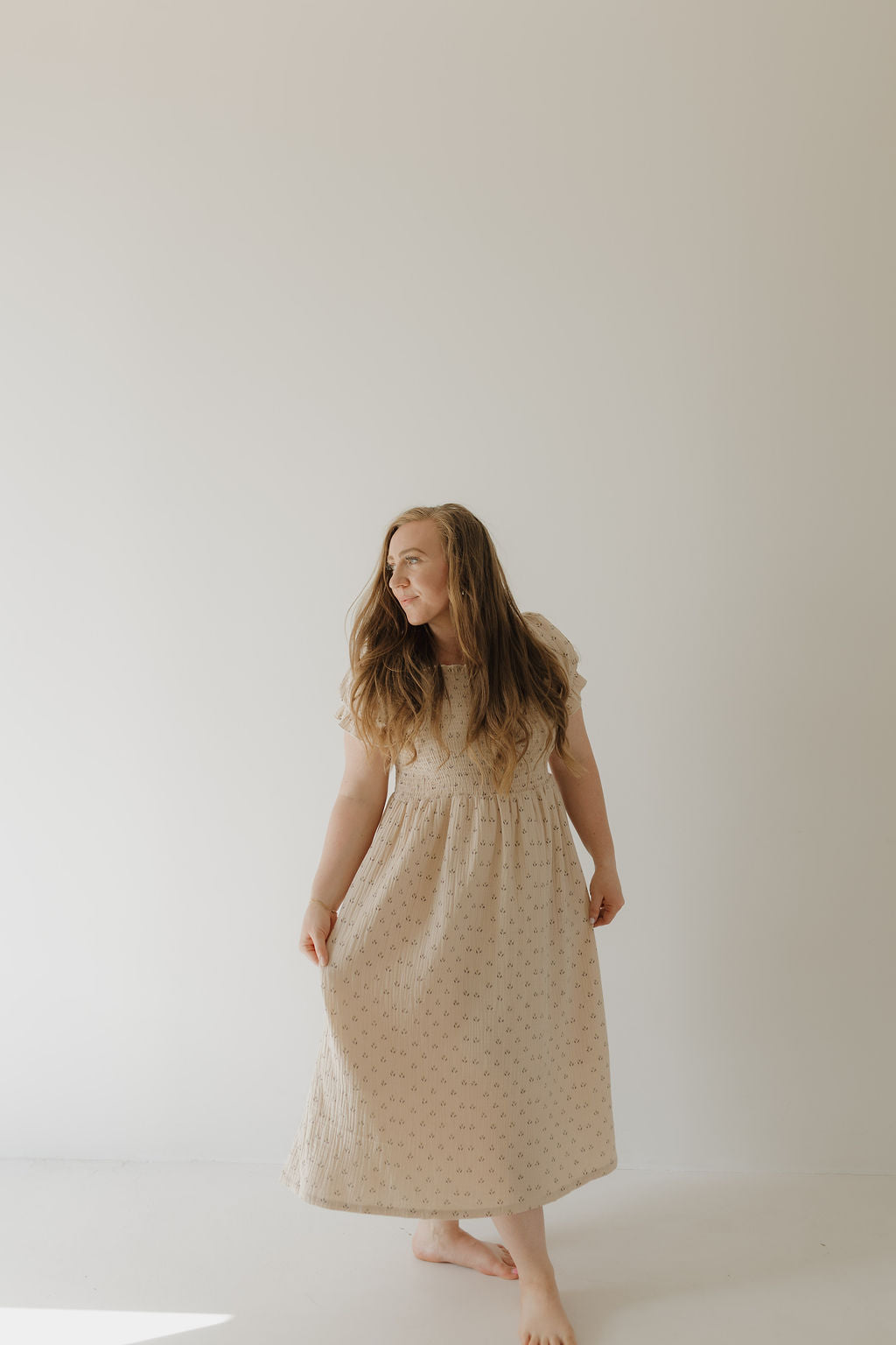 Flora | Women's Short Sleeve Muslin Dress | Milk & Baby
