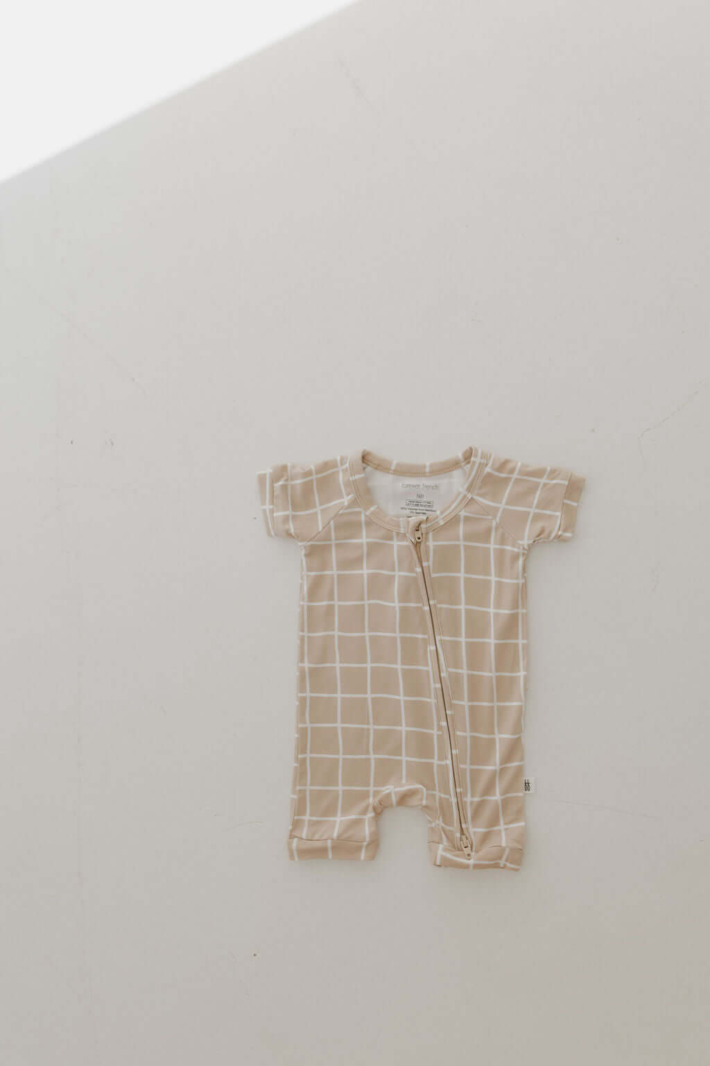 Grid | Bamboo Zip Shortie | Milk & Baby