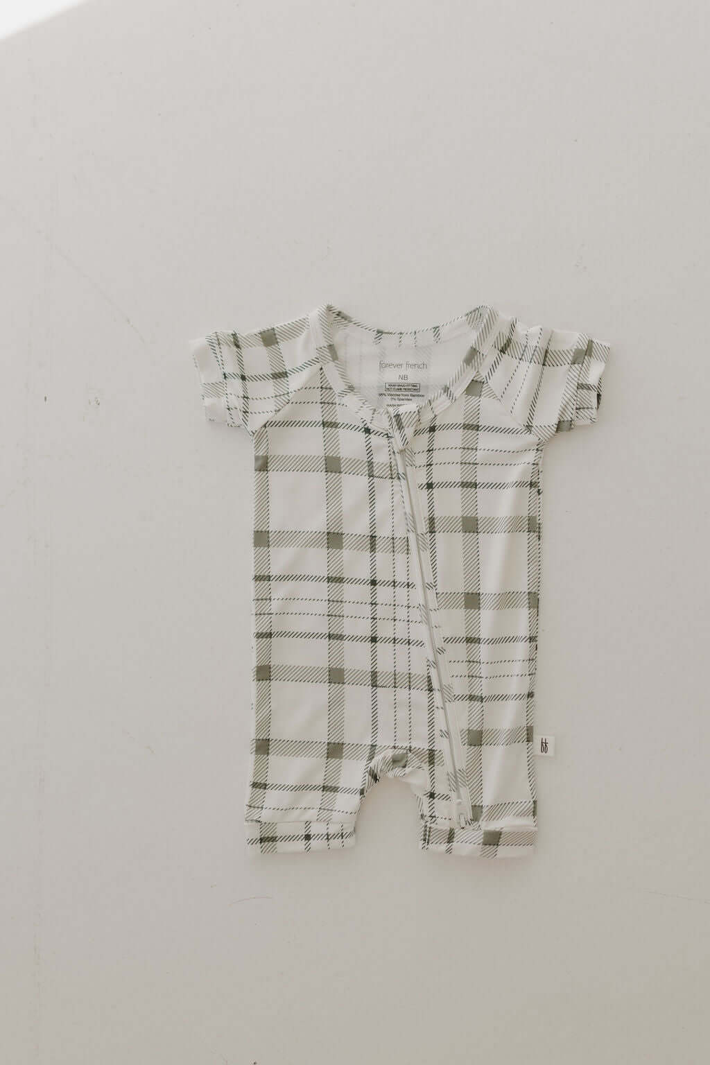 Picnic Plaid | Bamboo Zip Shortie | Milk & Baby
