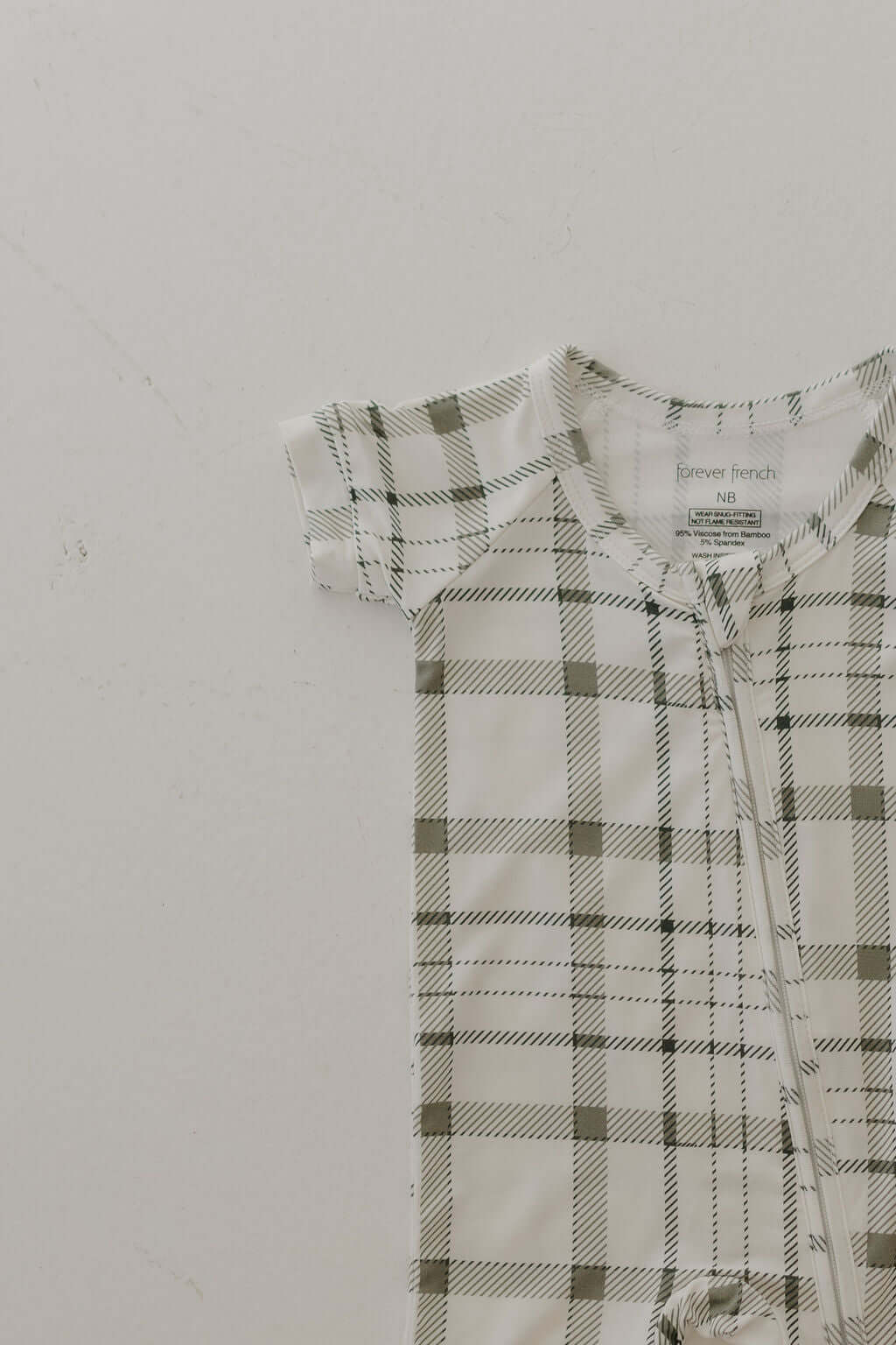 Picnic Plaid | Bamboo Zip Shortie | Milk & Baby