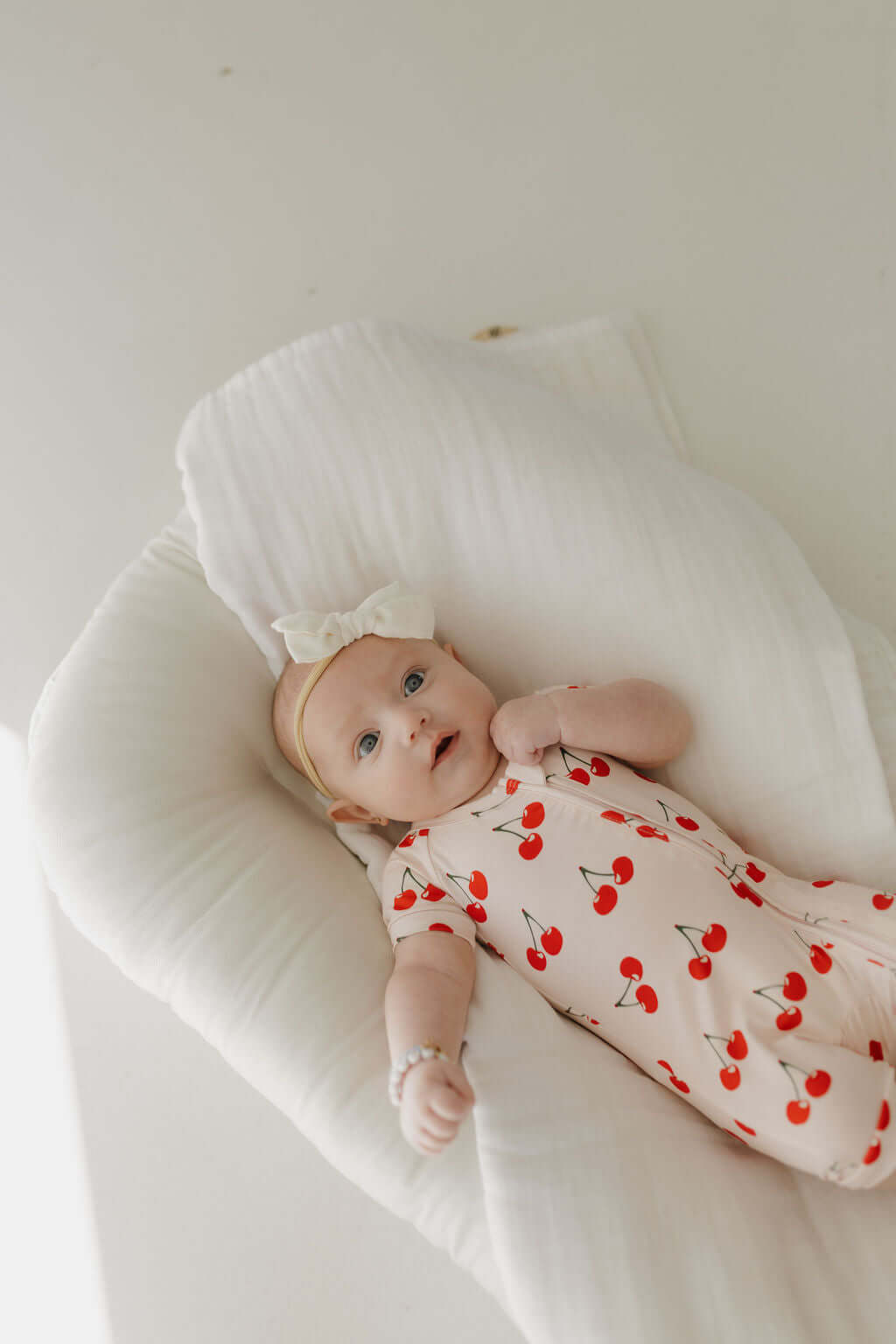 Cherry Orchard | Bamboo Zip Shortie | Milk & Baby