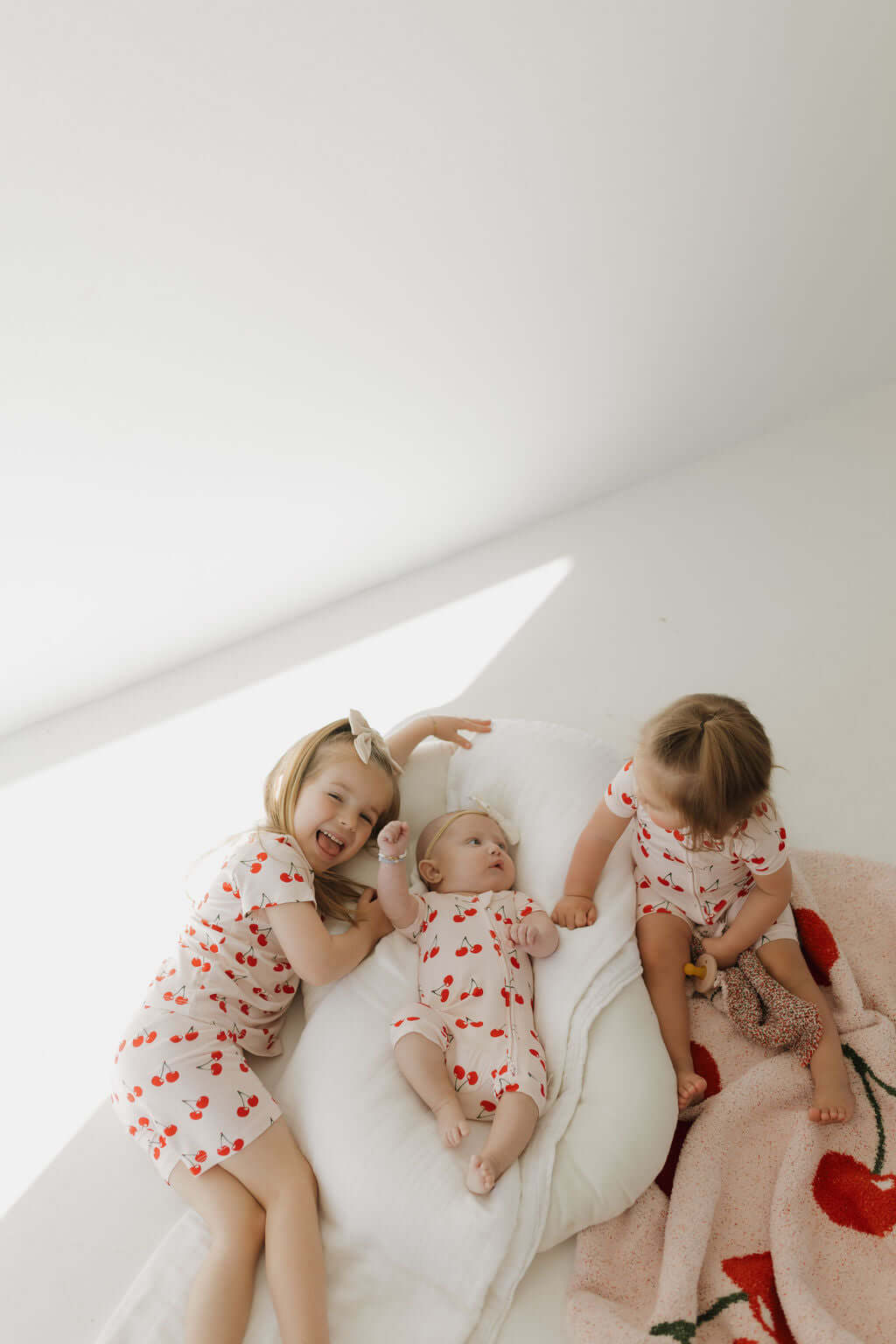 Cherry Orchard | Bamboo Zip Shortie | Milk & Baby