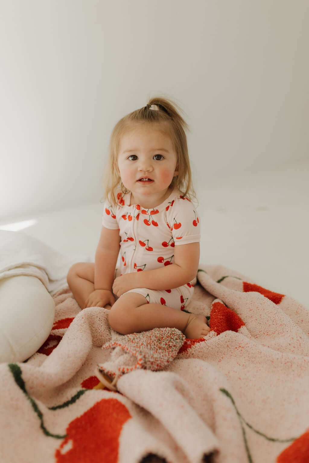 Cherry Orchard | Bamboo Zip Shortie | Milk & Baby