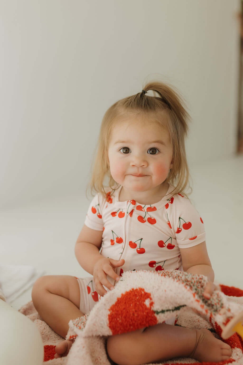 Cherry Orchard | Bamboo Zip Shortie | Milk & Baby