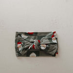 Santa Checkerboard | Bamboo Head Wrap | Milk & Baby