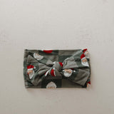 Santa Checkerboard | Bamboo Head Wrap | Milk & Baby