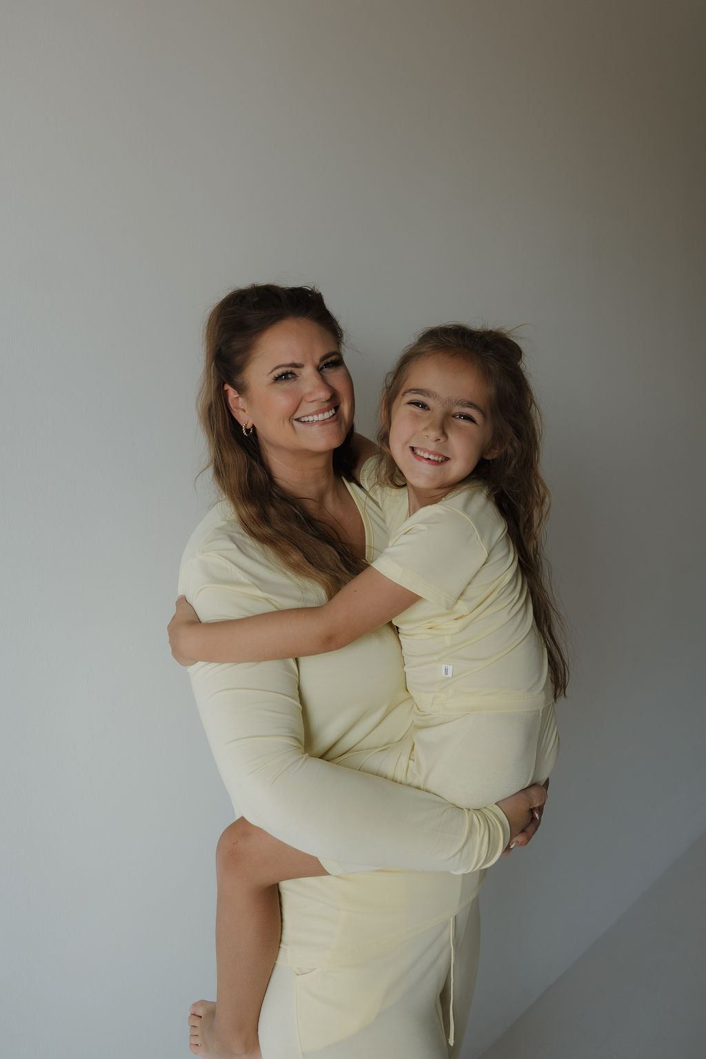 Sunny | Women's Long Sleeve Bamboo Pajama | Milk & Baby | Everyone's favorite bamboo women's pajamas, featuring a long-sleeve top with three buttons and a slight flared pant. Be sure to look at our matching baby and toddler pajamas in this charming print!