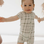 Picnic Plaid | Bamboo Zip Shortie | Milk & Baby