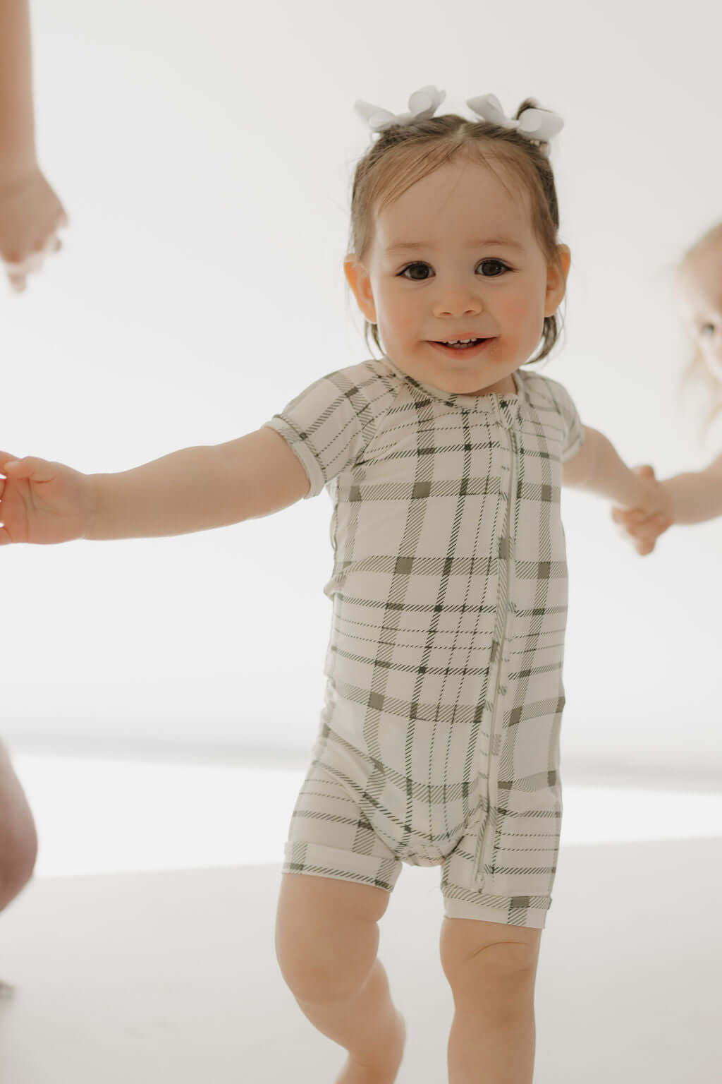 Picnic Plaid | Bamboo Zip Shortie | Milk & Baby
