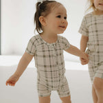 Picnic Plaid | Bamboo Zip Shortie | Milk & Baby