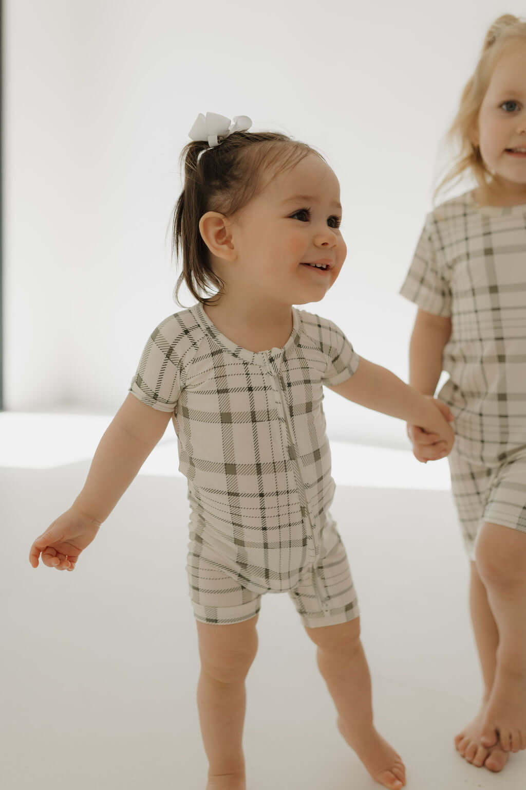 Picnic Plaid | Bamboo Zip Shortie | Milk & Baby