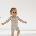 Picnic Plaid | Bamboo Zip Shortie | Milk & Baby