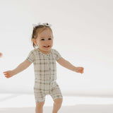 Picnic Plaid | Bamboo Zip Shortie | Milk & Baby