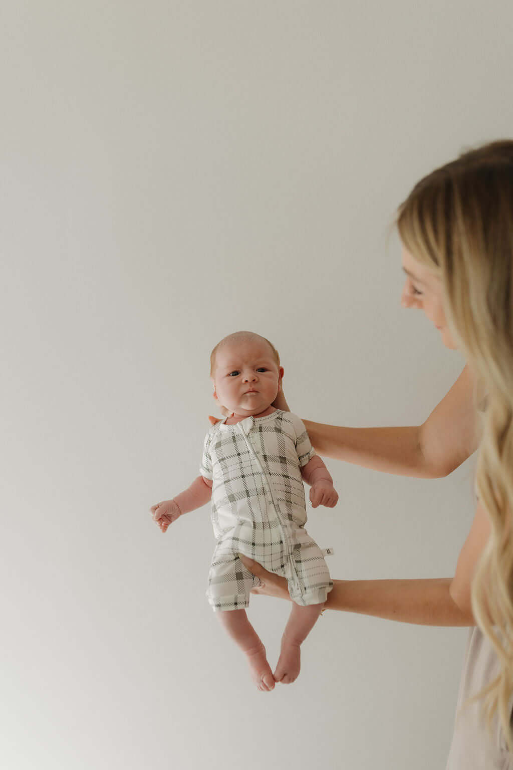Picnic Plaid | Bamboo Zip Shortie | Milk & Baby