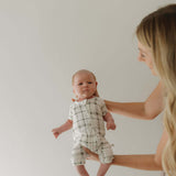 Picnic Plaid | Bamboo Zip Shortie | Milk & Baby